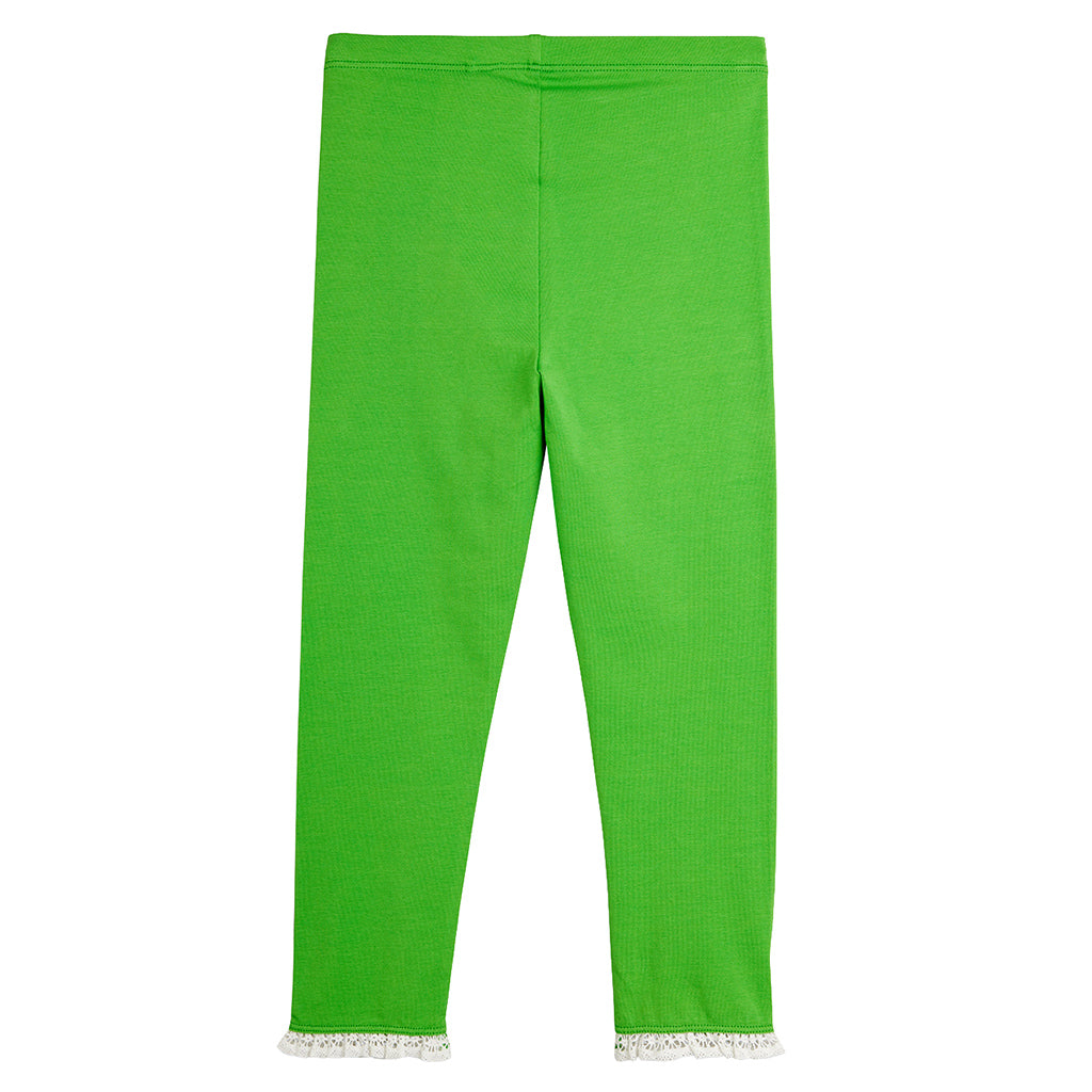 Mini Rodini Child Leggings To The Moon Print Green