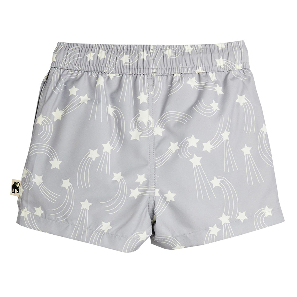 Mini Rodini Child Swim Shorts Starfall Print Grey