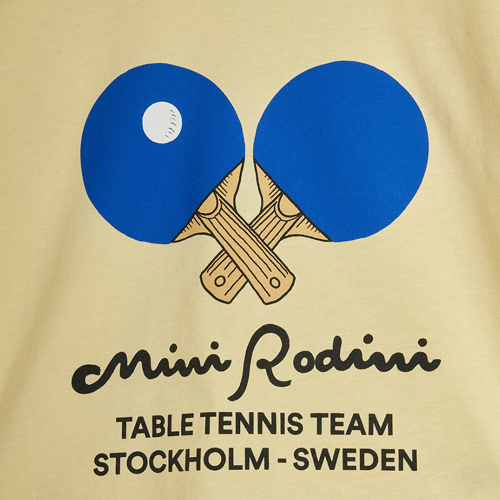 Mini Rodini Child T-shirt Table Tennis Print Yellow