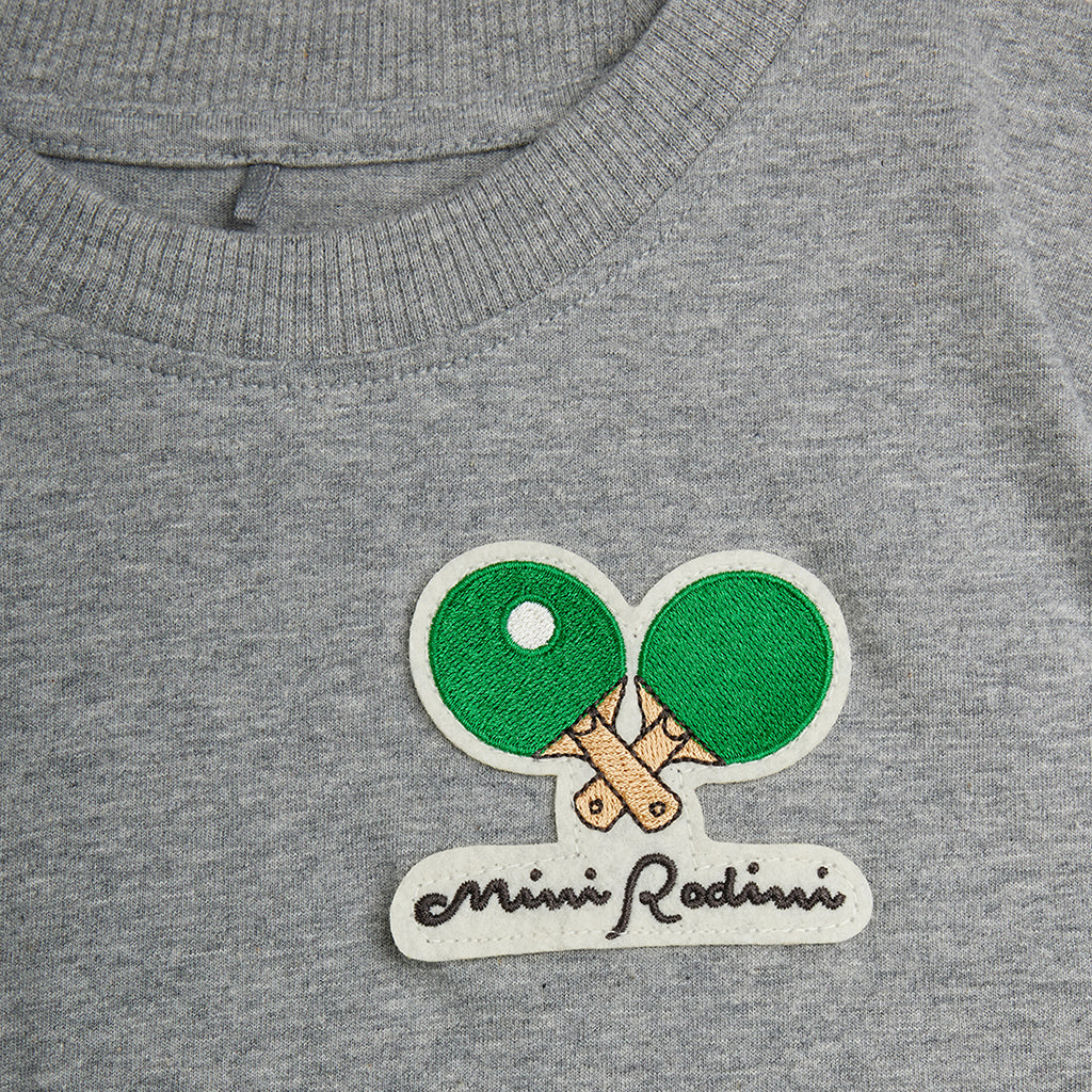 Mini Rodini Child T-shirt Mini Babies Patches Grey Melange