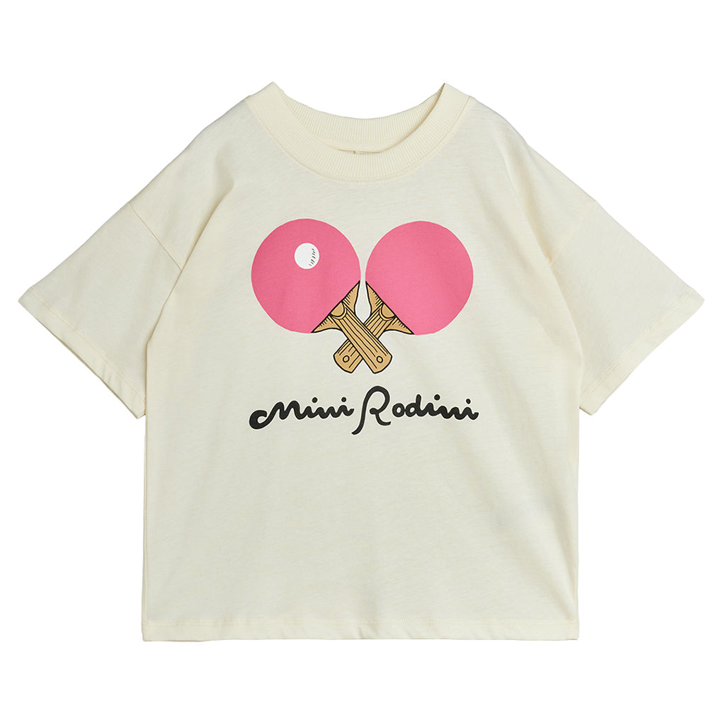 Mini Rodini Child T-shirt Table Tennis Print White