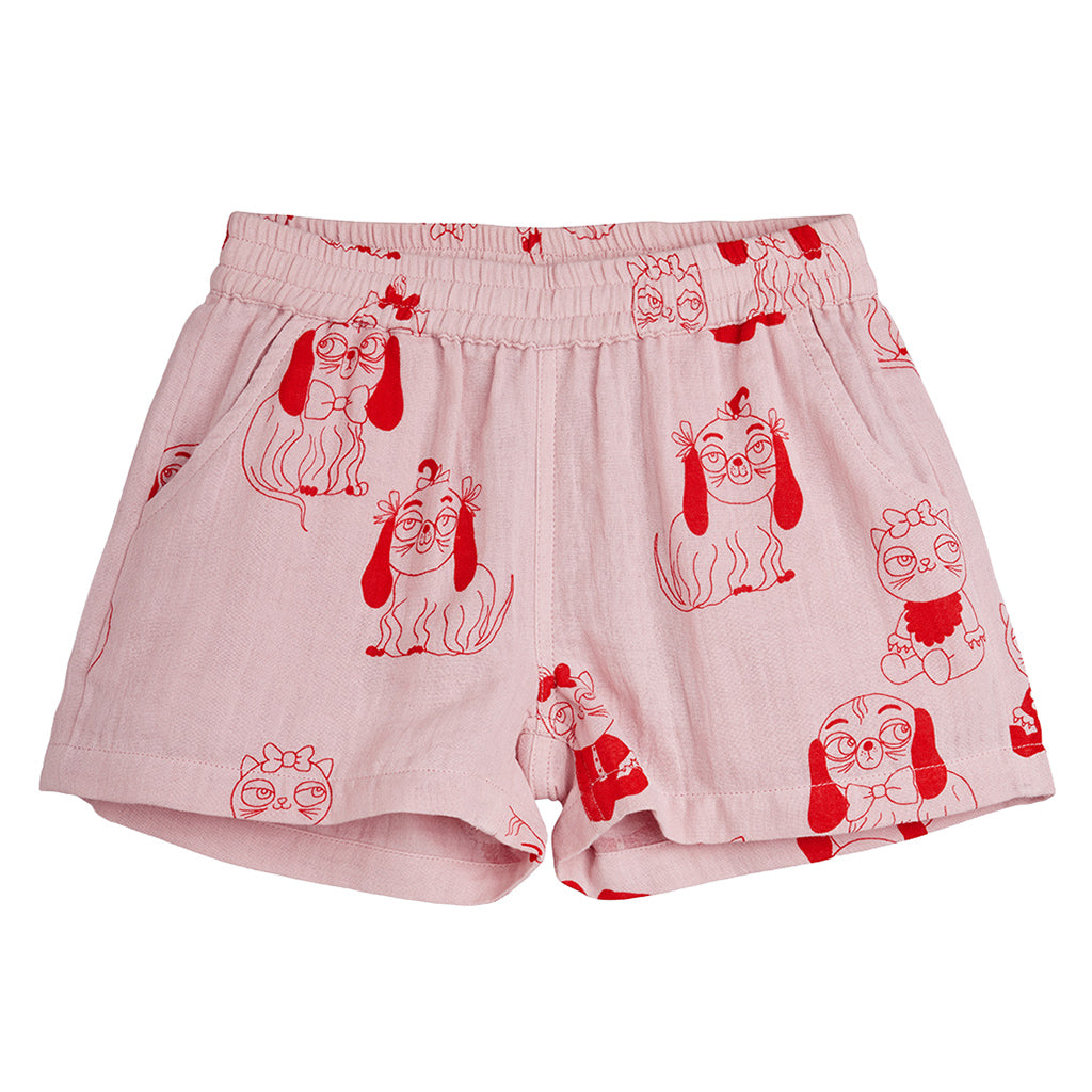 Mini Rodini Child Shorts Mini Babies Print Pink