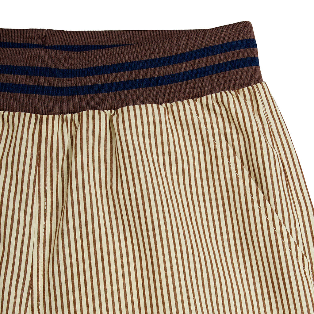 Mini Rodini Child Poplin Shorts Brown Stripes