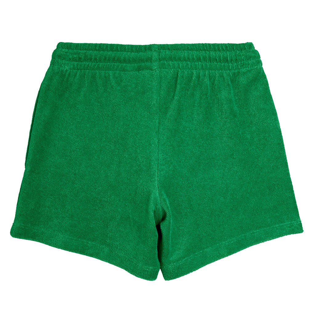 Mini Rodini Child Terry Shorts Table Tennis Patch Green