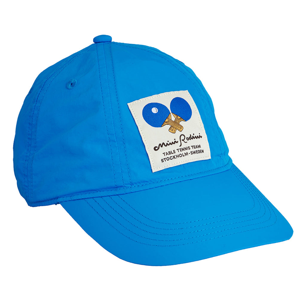 Mini Rodini Child Hat Table Tennis Patch Blue