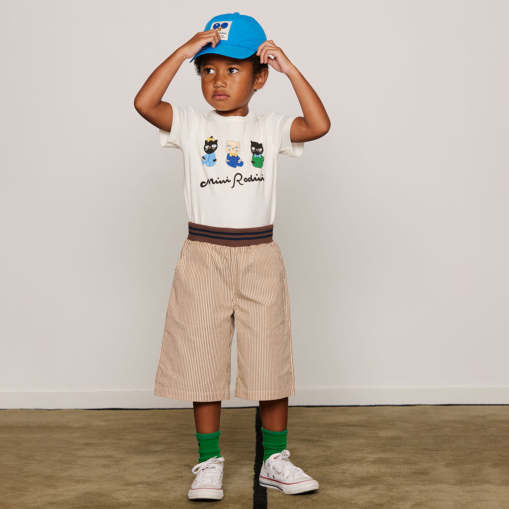 Mini Rodini Child Hat Table Tennis Patch Blue