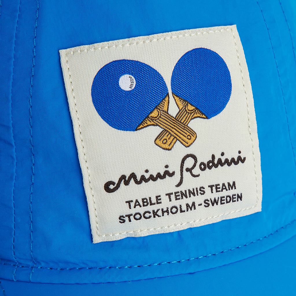 Mini Rodini Child Hat Table Tennis Patch Blue