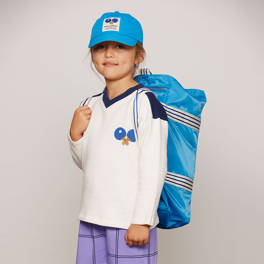 Mini Rodini Child Hat Table Tennis Patch Blue