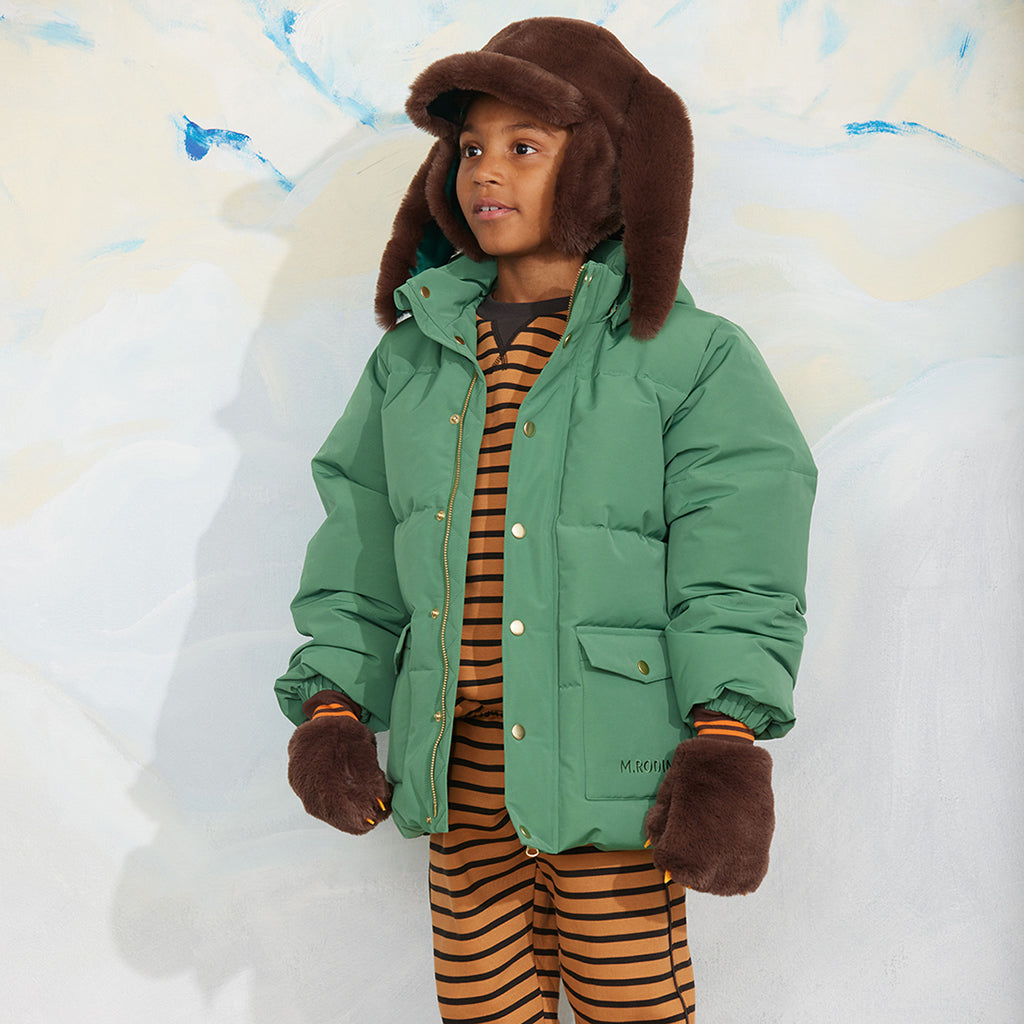 Mini Rodini Child Heavy Puffer Jacket Green