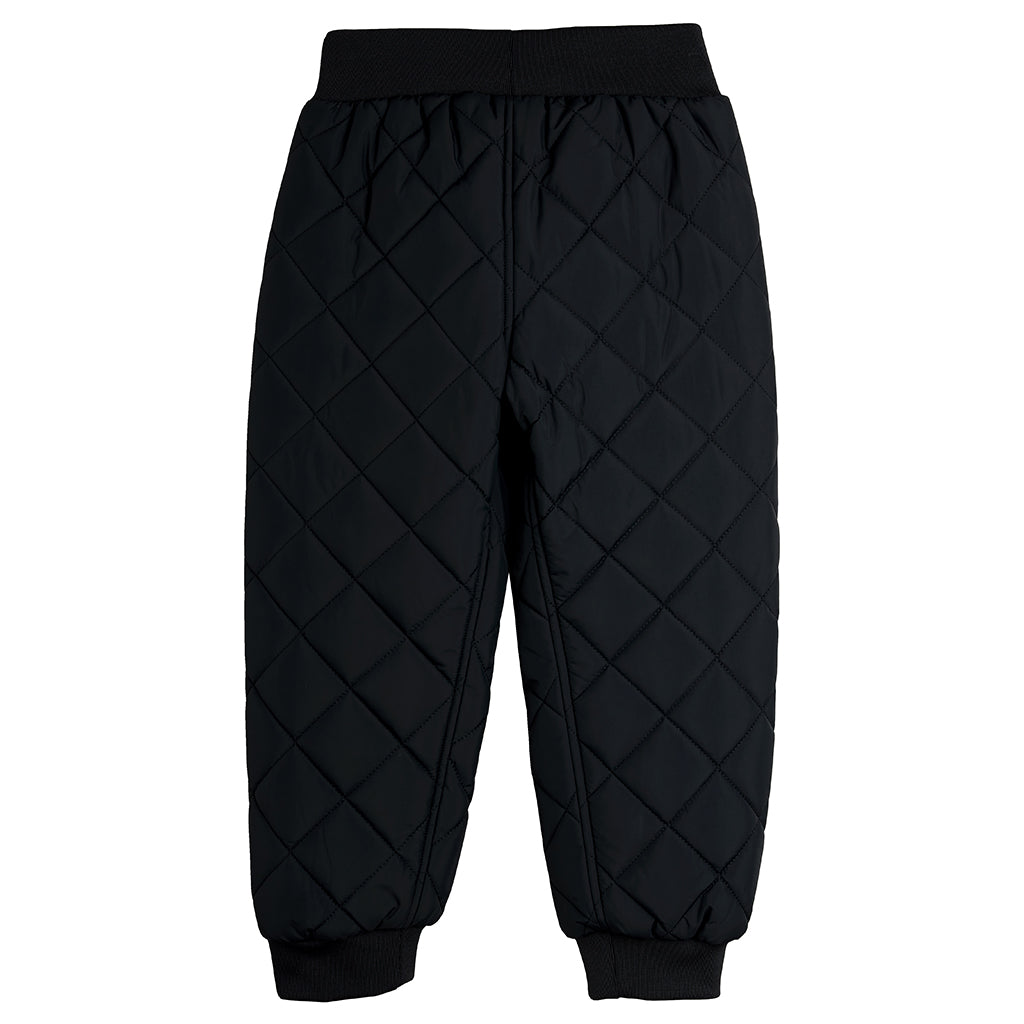 Mini Rodini Child Quilted Pants Black