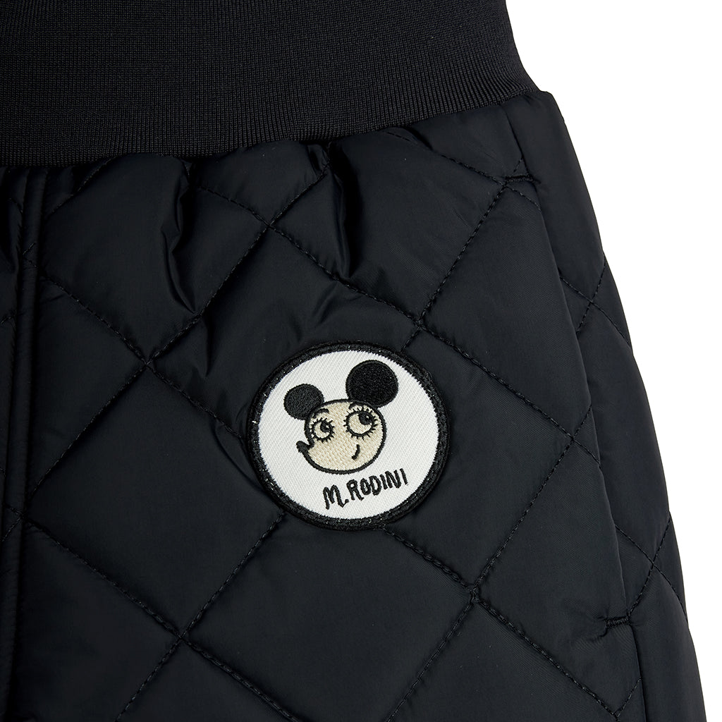 Mini Rodini Child Quilted Pants Black