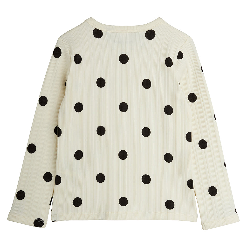 Mini Rodini Child T-shirt Dots Print Cream