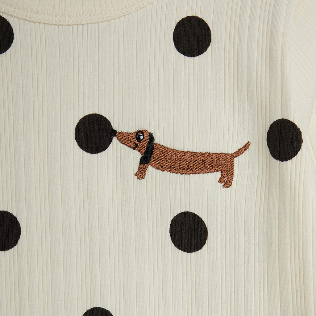 Mini Rodini Child T-shirt Dots Print Cream