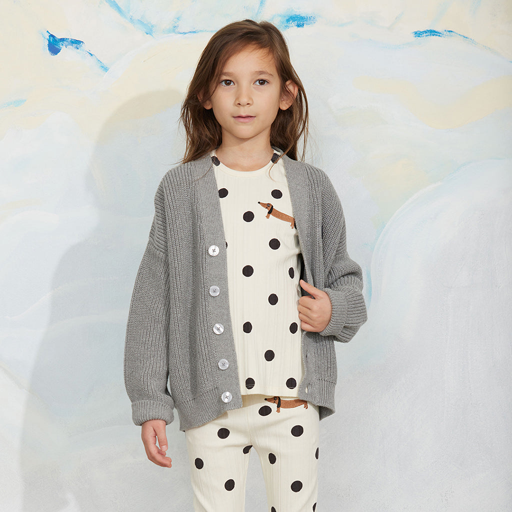 Mini Rodini Child T-shirt Dots Print Cream