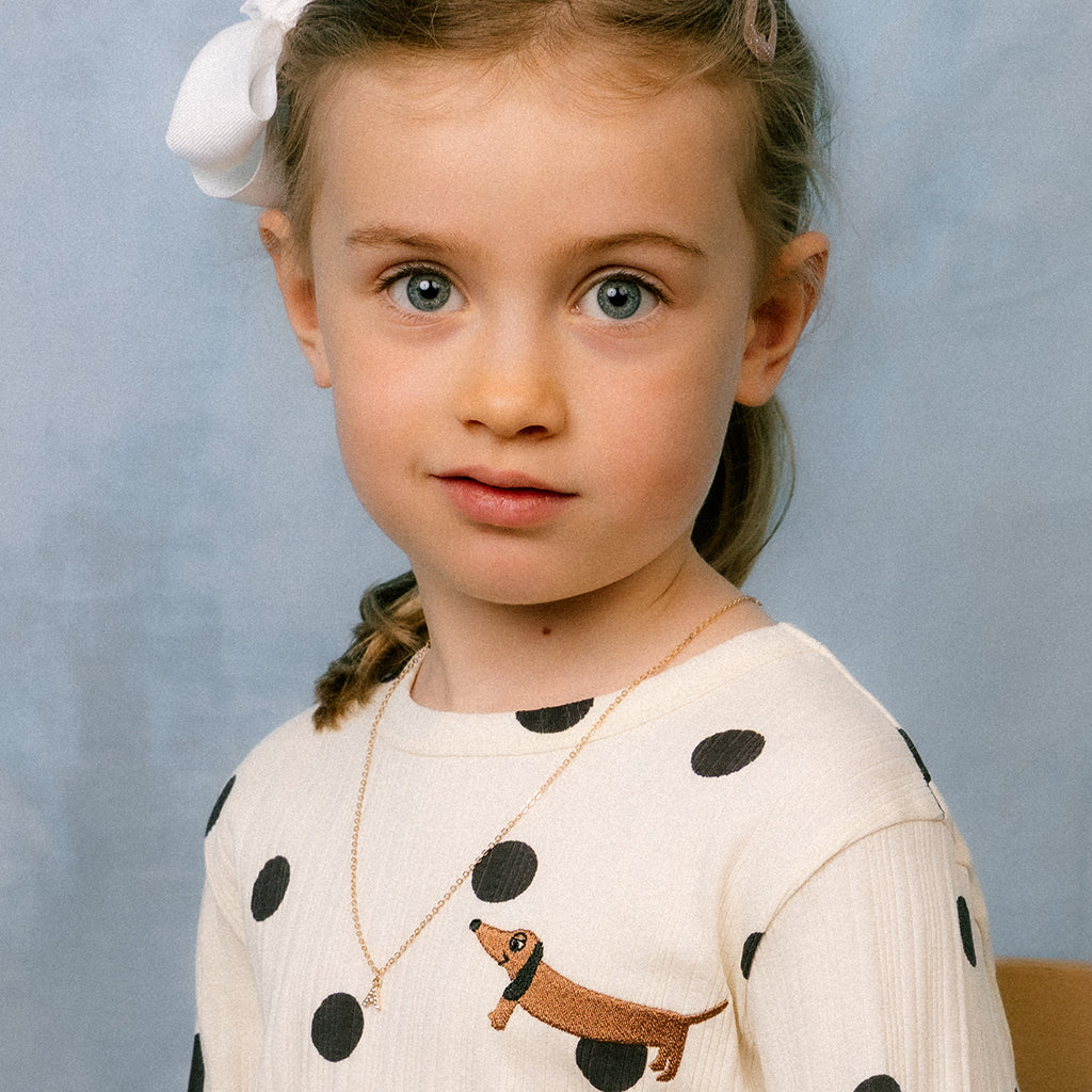 Mini Rodini Child T-shirt Dots Print Cream