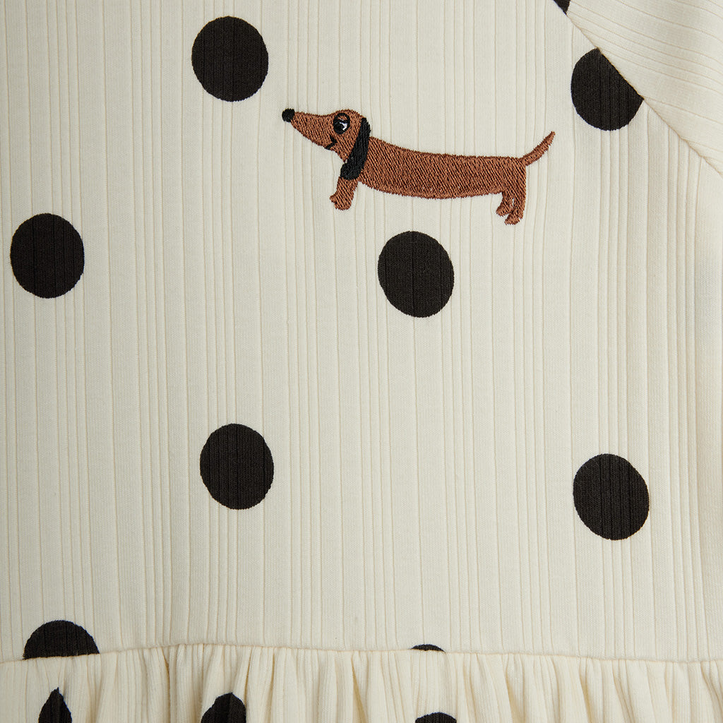 Mini Rodini Child Dress Dots Print Cream