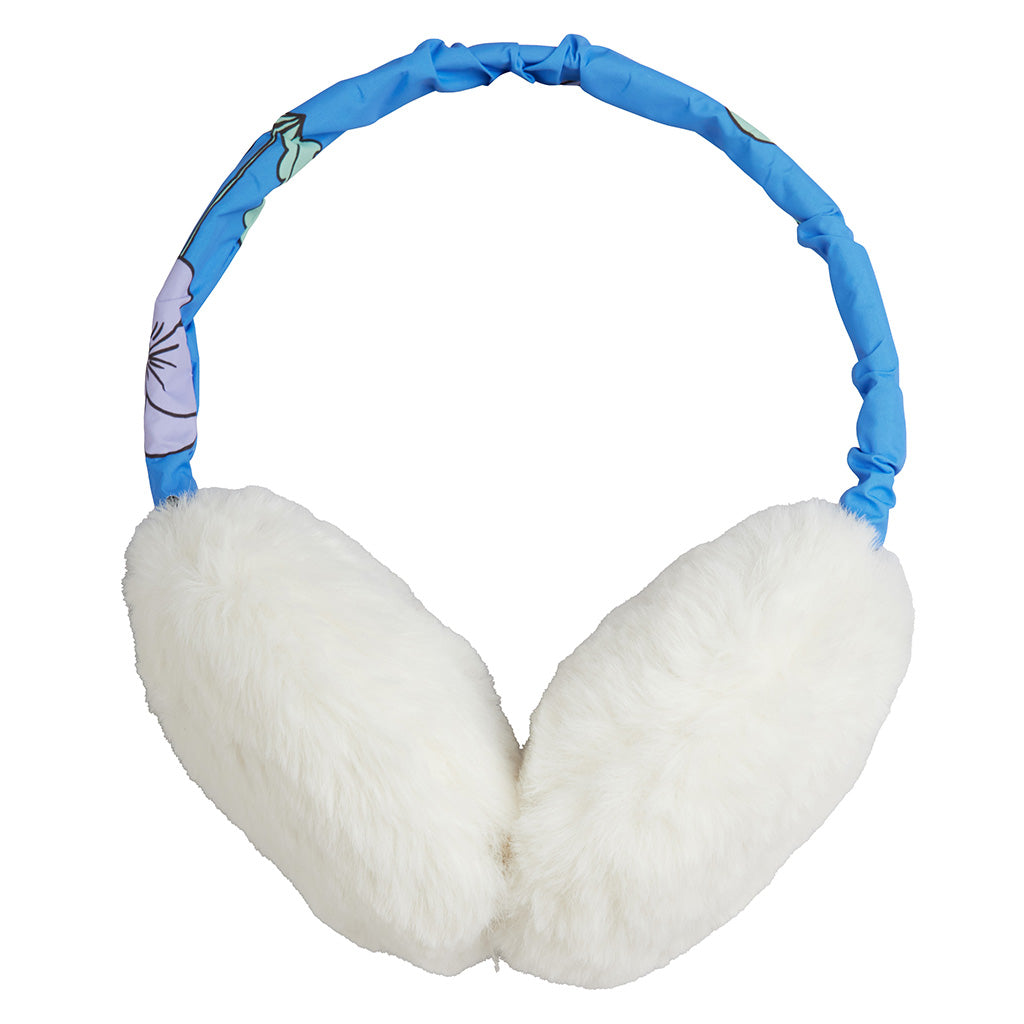 Mini Rodini Child Faux Fur Ear Muffs White