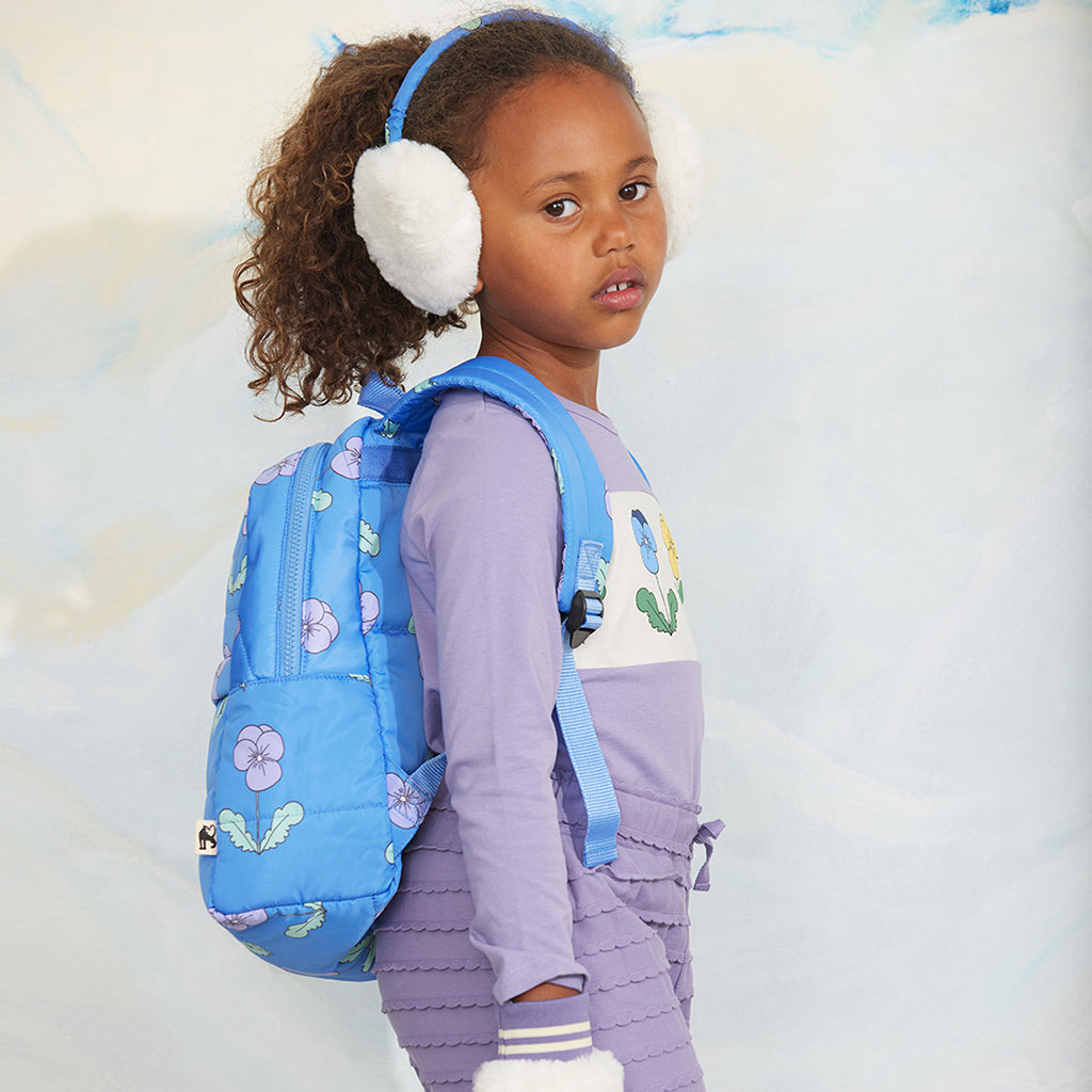 Mini Rodini Child Faux Fur Ear Muffs White