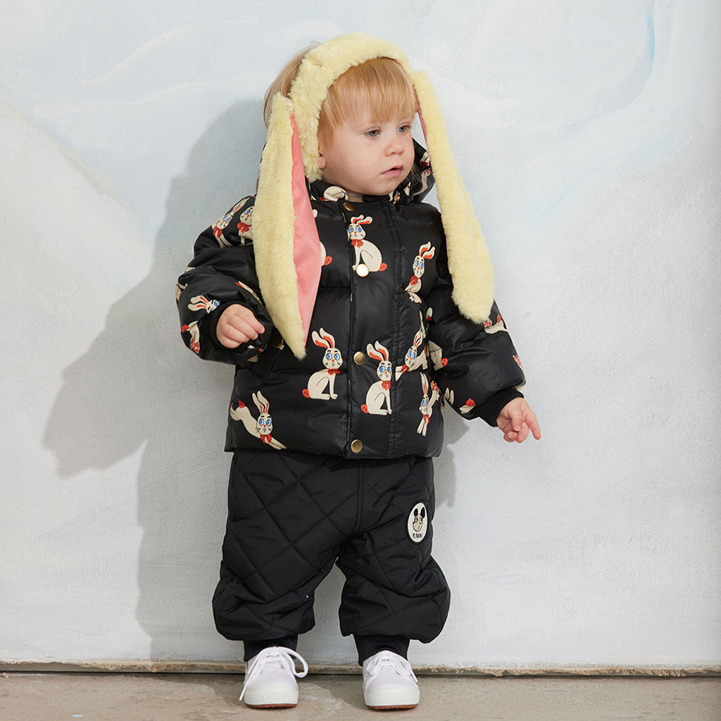 Mini Rodini Child Faux Fur Rabbit Headband Yellow