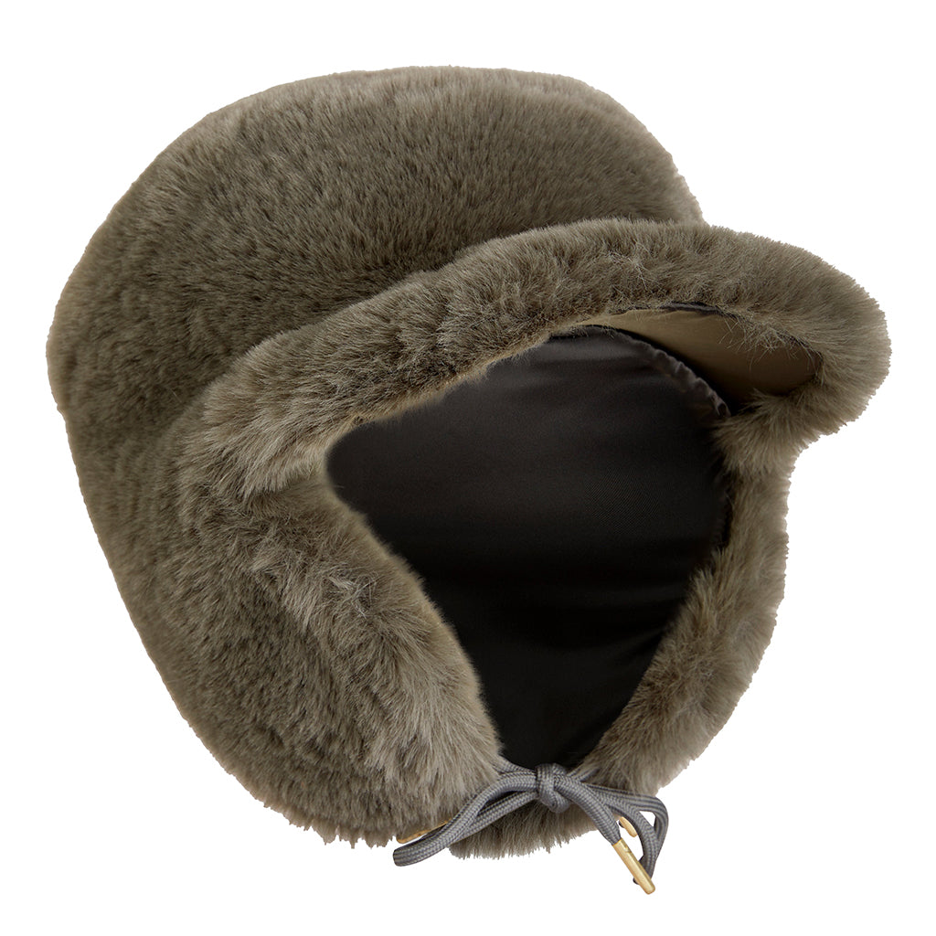 Mini Rodini Baby And Child Faux Fur Hat Grey