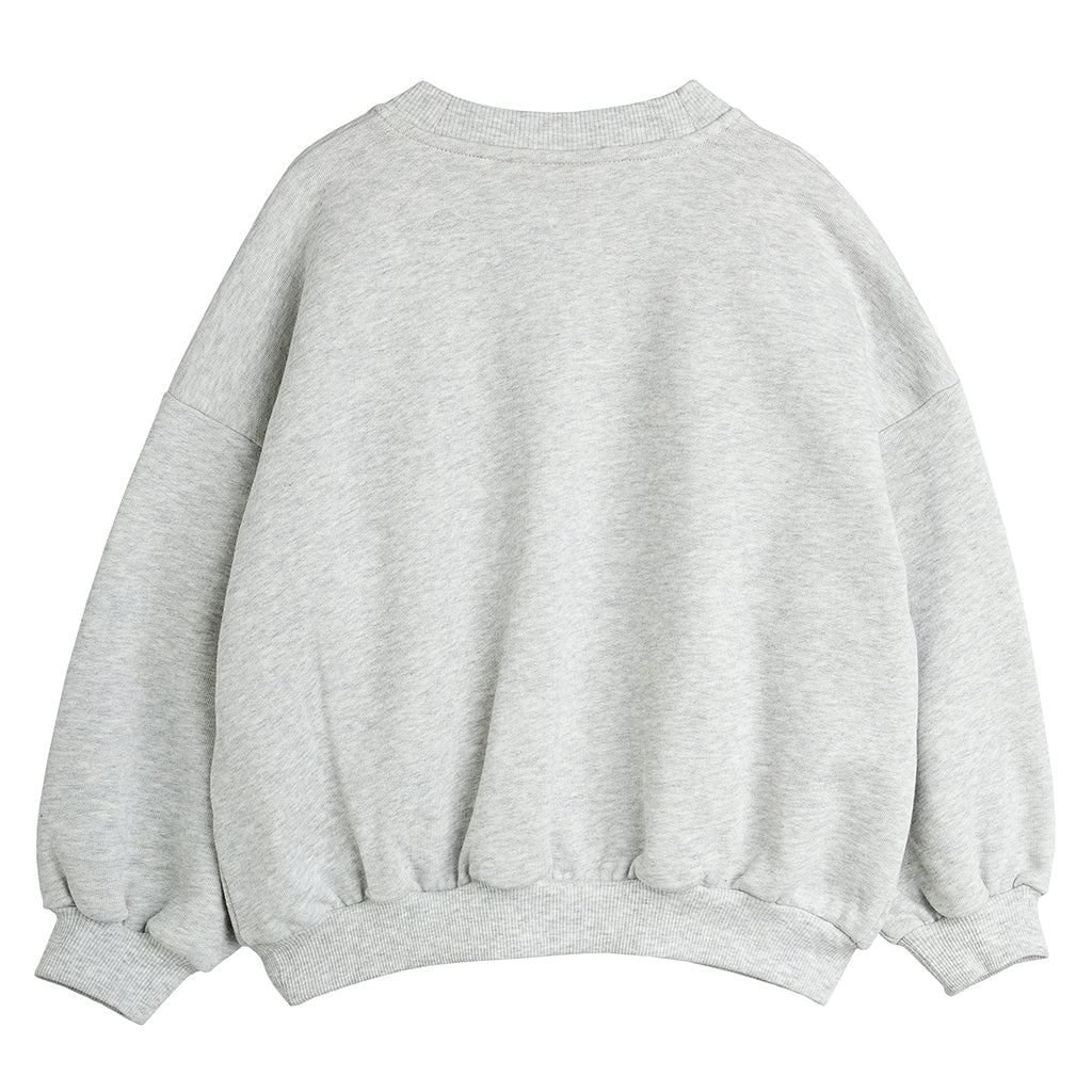 Mini Rodini Child Bear Chenile Sweatshirt Grey