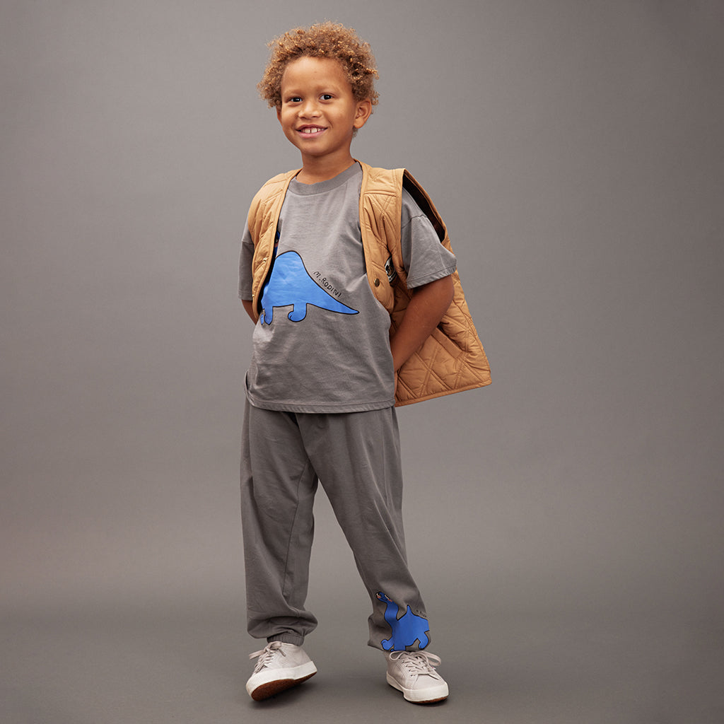 Mini Rodini Child Dino Sweatpants Grey
