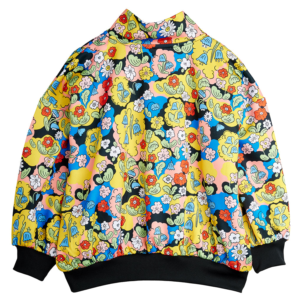 Mini Rodini Child Half Zip Sweater Multicolour Flowers