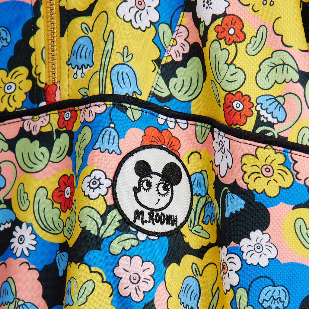Mini Rodini Child Half Zip Sweater Multicolour Flowers