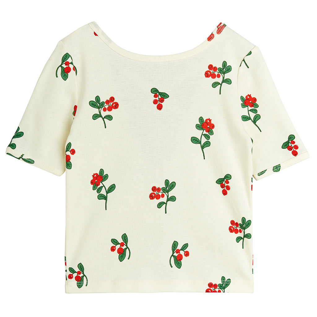 Mini Rodini Child Lingonberries Ballet T-shirt Cream