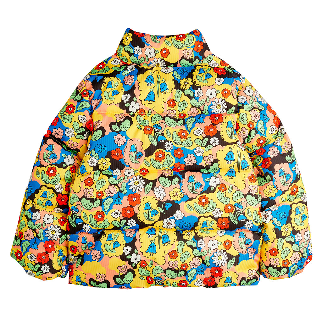 Mini Rodini Child Puffer Jacket Multicolour Flowers