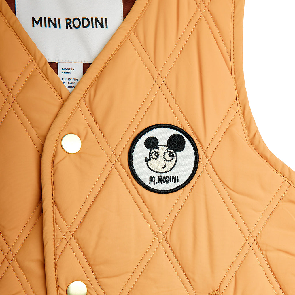 Mini Rodini Child Quilted Vest Beige