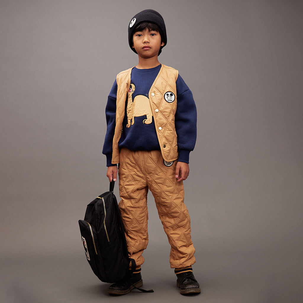 Mini Rodini Child Quilted Vest Beige