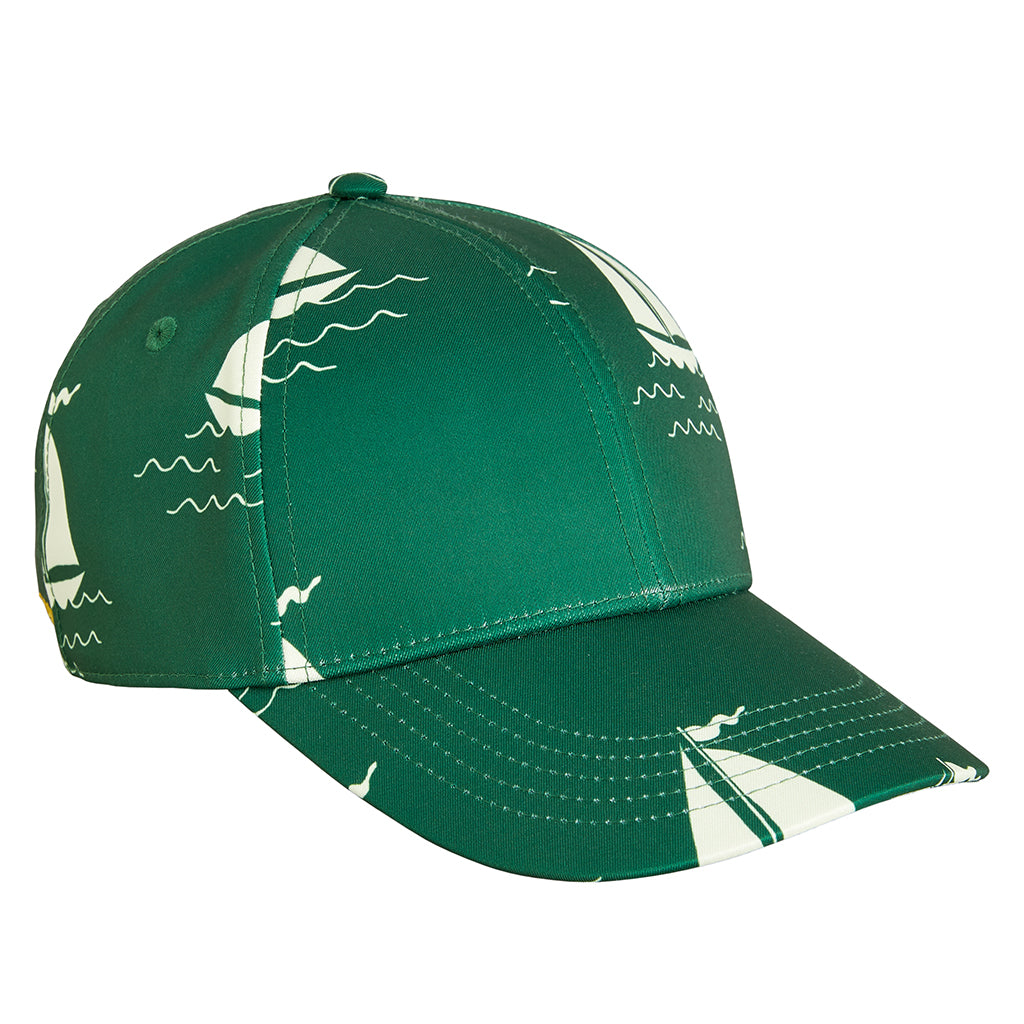 Mini Rodini Baby And Child Sailing Boats Cap Green