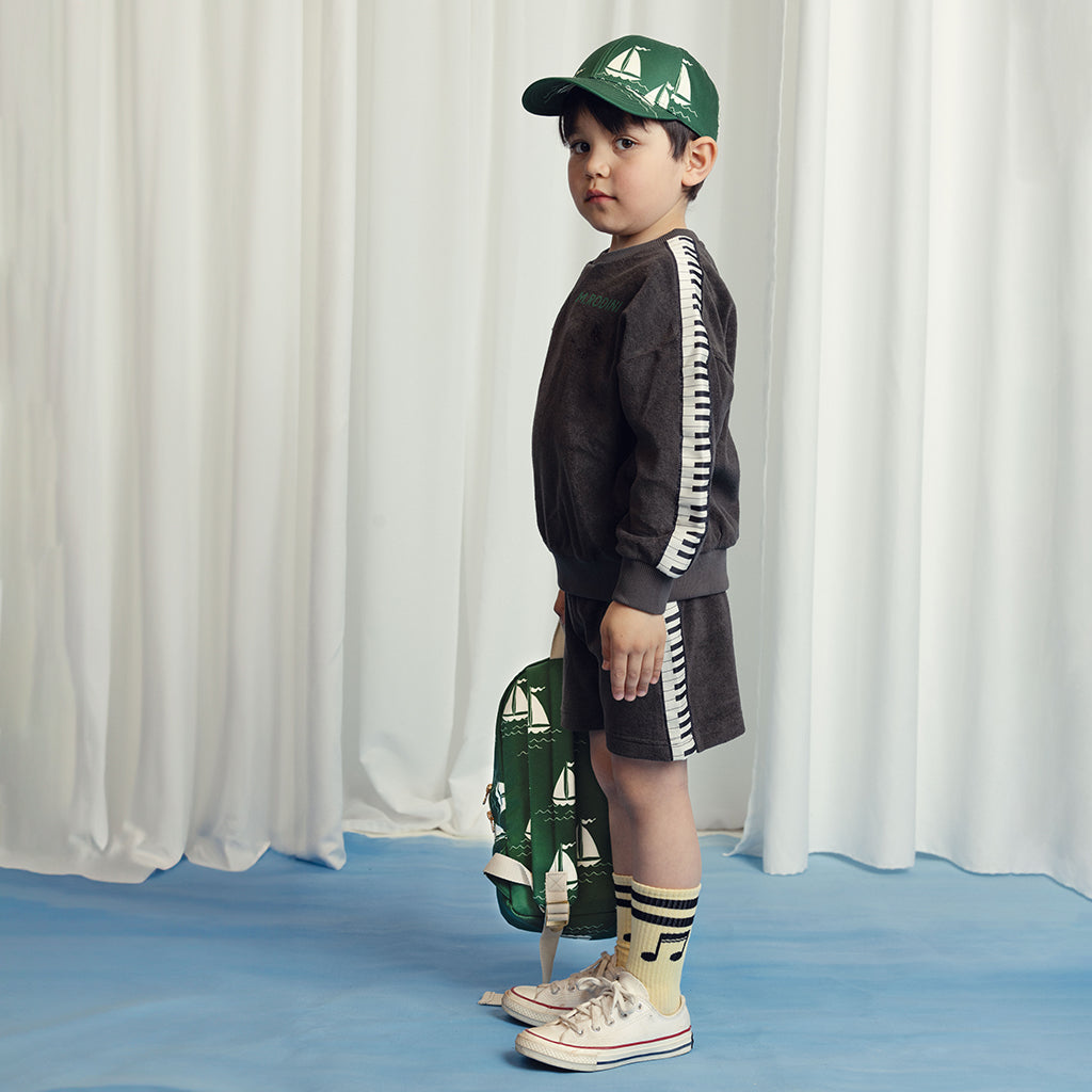 Mini Rodini Baby And Child Sailing Boats Cap Green