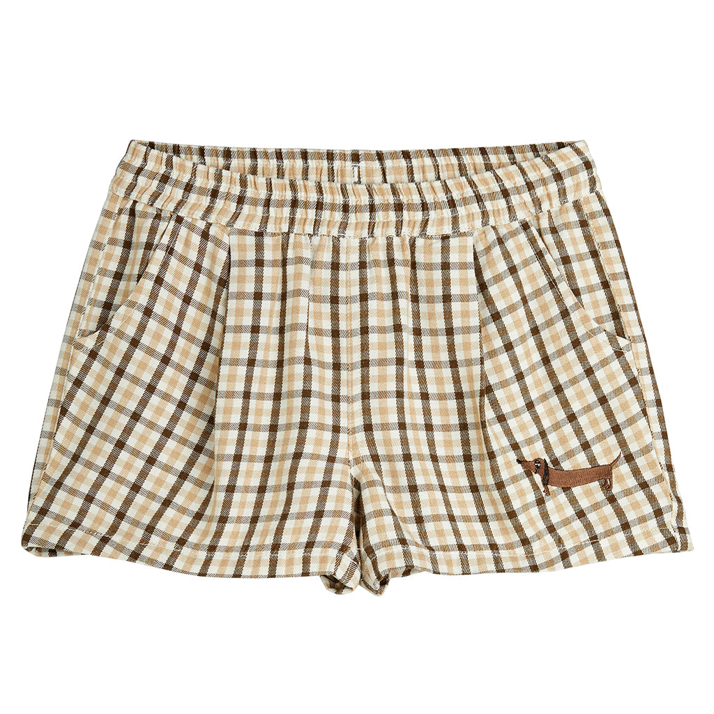 Mini Rodini Child Shorts Beige Gingham