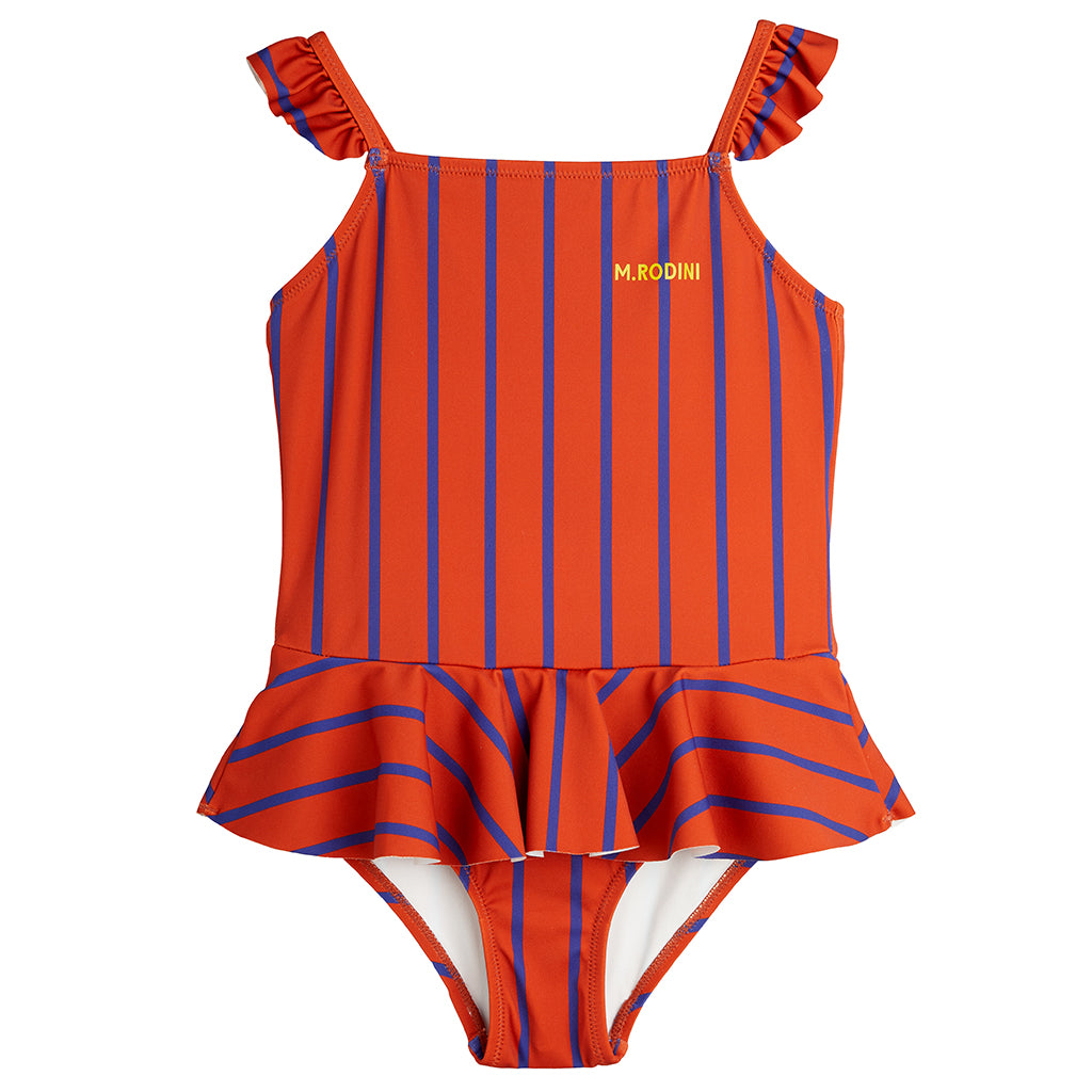 Mini Rodini Child Skirt Swimsuit Red Stripes