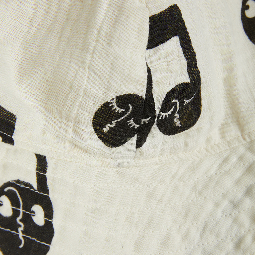 Mini Rodini Baby And Child Sun Hat Notes White