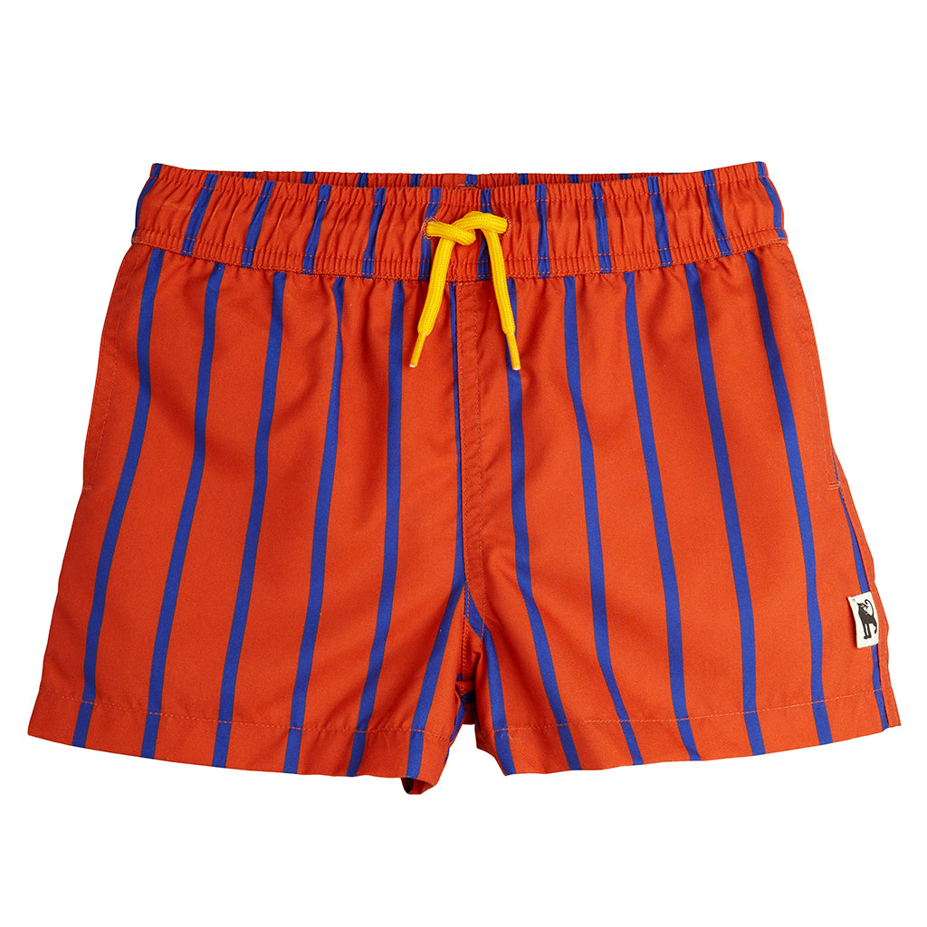 Mini Rodini Child Swim Shorts Red Stripes