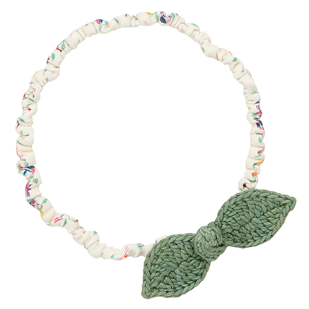 Misha & Puff Baby Leaf Headband Oakmoss Green