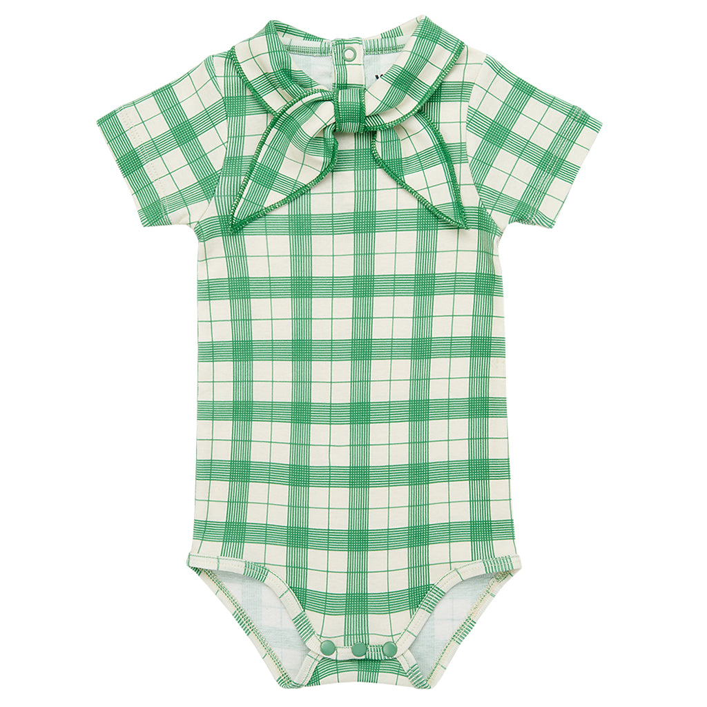 Misha & Puff Baby Scout Bodysuit String Piazza Green Checks