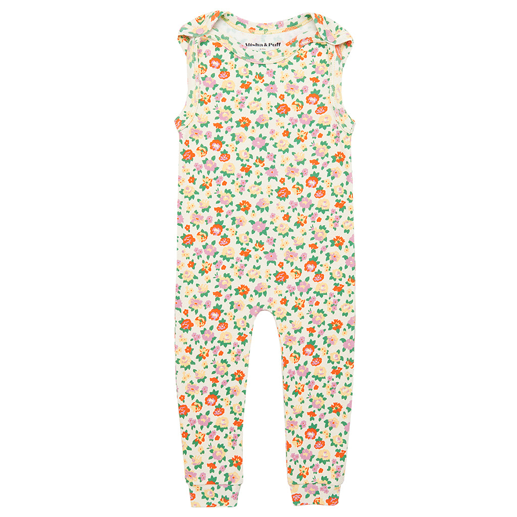 Misha & Puff Baby Snap Jumpsuit String And Hazy Lilac Brimfield Floral