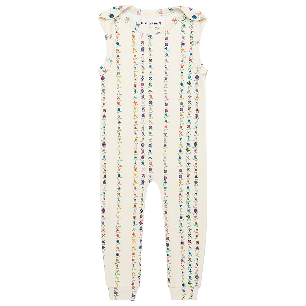 Misha & Puff Baby Snap Jumpsuit String Cream Little Botanica