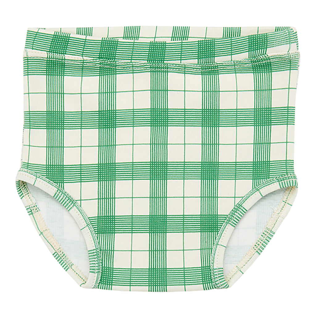 Misha &amp; Puff Baby Shorts String Piazza Green Checks