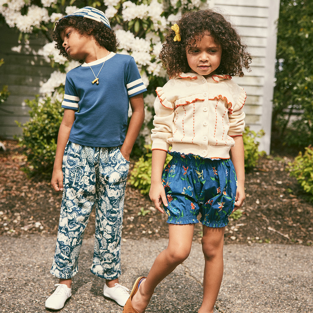 Misha & Puff Baby Bloomer Shorts Celestial Blue Botanica