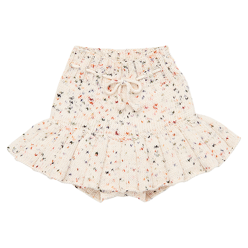 Misha & Puff Child Skating Pond Skirt Cream Picnic Confetti