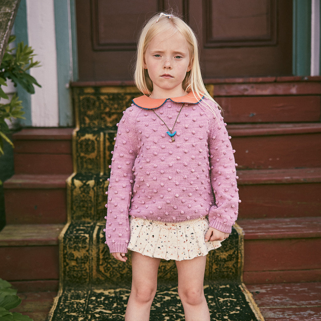 Misha & Puff Child Skating Pond Skirt Cream Picnic Confetti