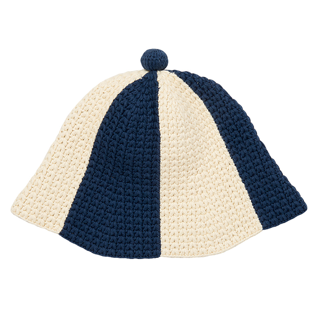 Misha &amp; Puff Child Crochet Tulip Hat Celestial Blue