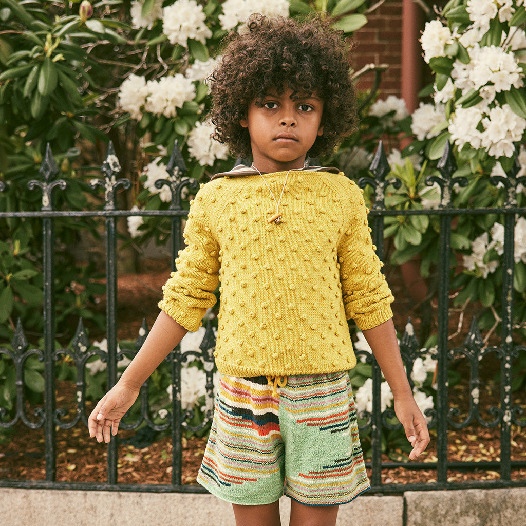 Misha & Puff Child Tapestry Boxer Shorts Peapod Green