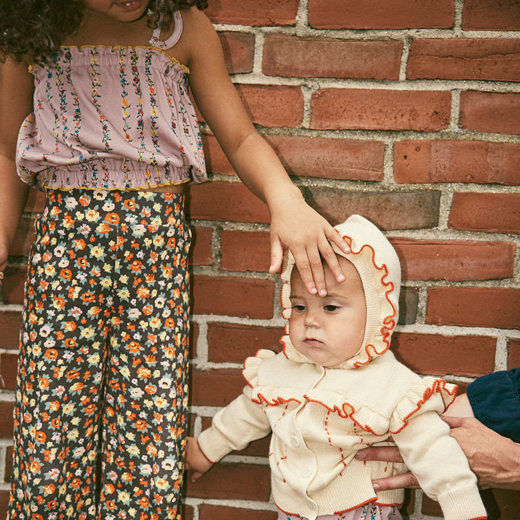 Misha & Puff Child Sydney Blouse Plum Petal Purple Little Botanica