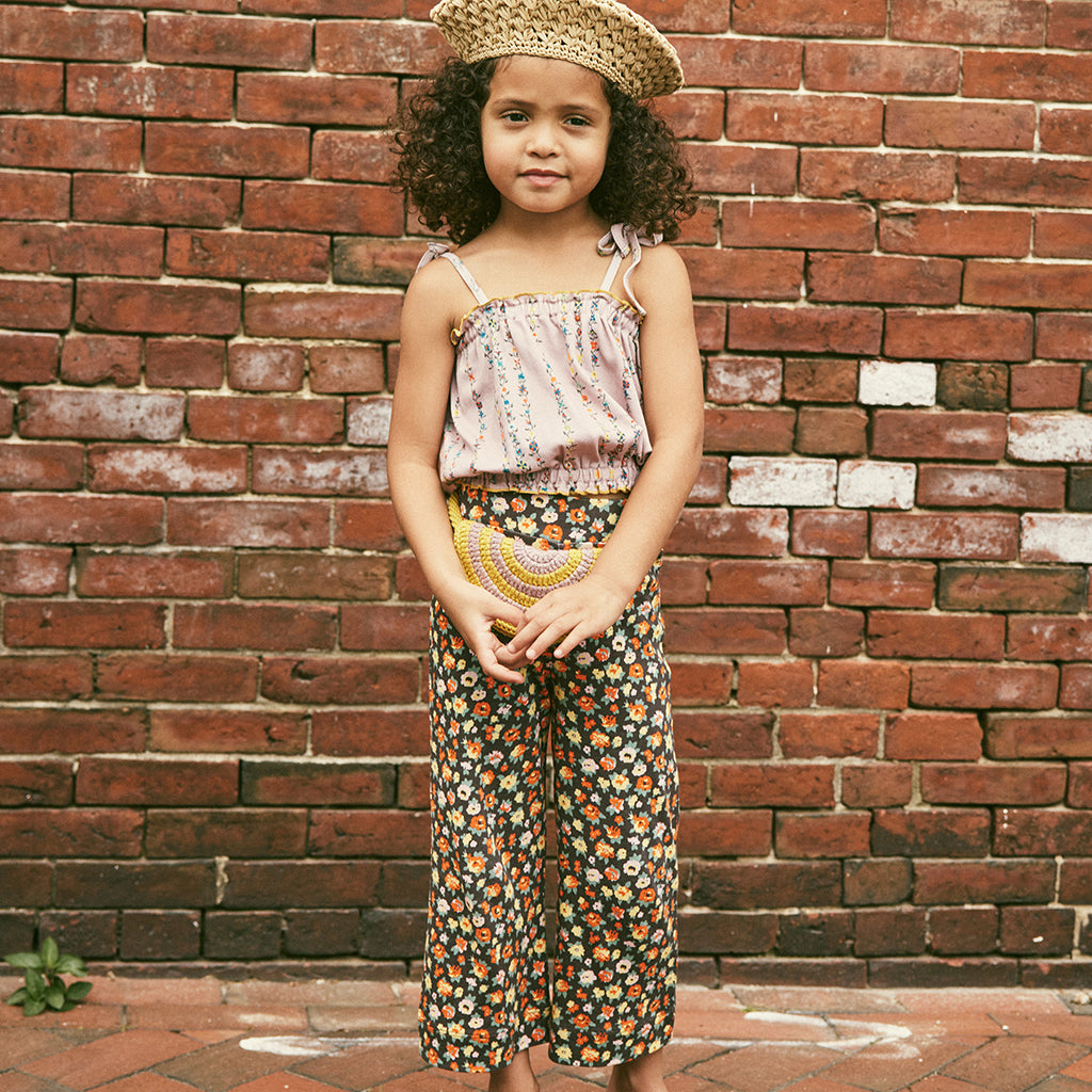 Misha & Puff Child Sydney Blouse Plum Petal Purple Little Botanica